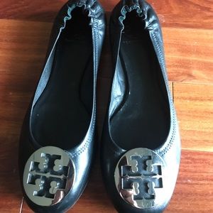 Tory Burch flats black/silver size 9